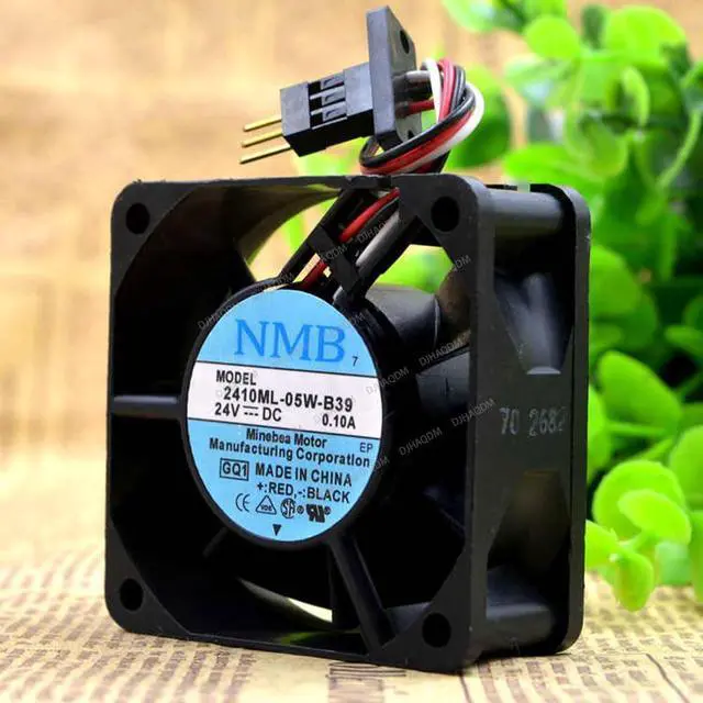 Alt view image 7 of 10 - Compatible for NMB 2410ML-05W-B39 24V 0.10A 60x60x25mm 6025 3-Wire Cooling Fan