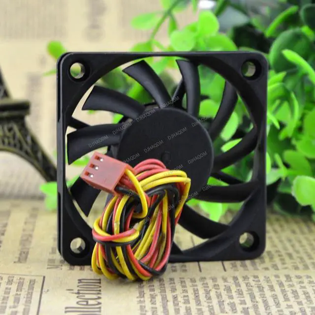 Alt view image 9 of 10 - Compatible for BI-Sonic BP601012H 12V 0.21A 6CM 6010 3-Wire Cooling Fan