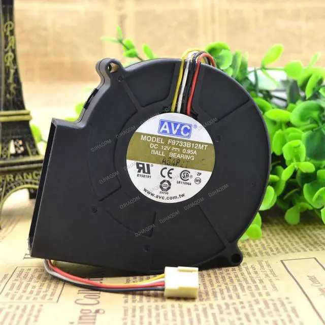 Alt view image 10 of 10 - Compatible for AVC F9733B12MT 12V 0.95A 9733 9cm 100 mm 4-Wire Cooling Fan