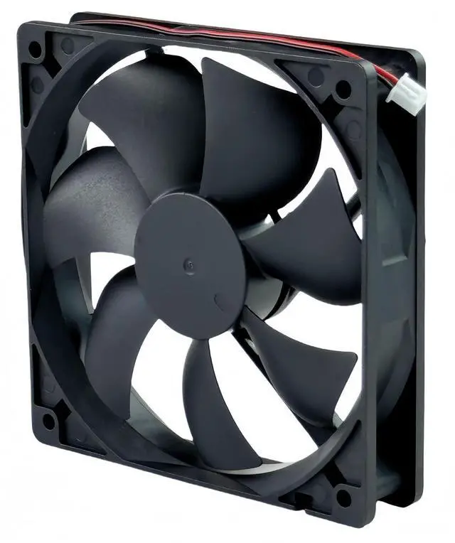 Alt view image 9 of 14 - TD1225LS Cooling Fan, DC12V 0.18A 120x120x25mm 2-Wire DC BRUSHLESS Fan TD1225LS