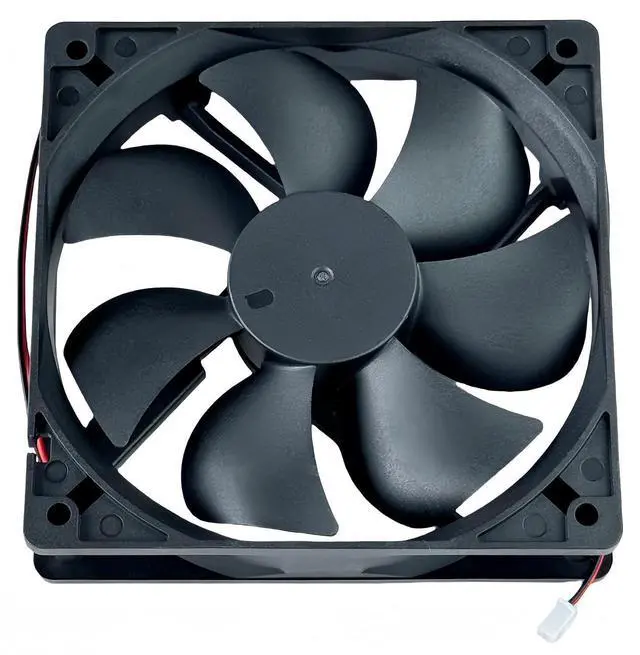 Alt view image 11 of 14 - TD1225LS Cooling Fan, DC12V 0.18A 120x120x25mm 2-Wire DC BRUSHLESS Fan TD1225LS