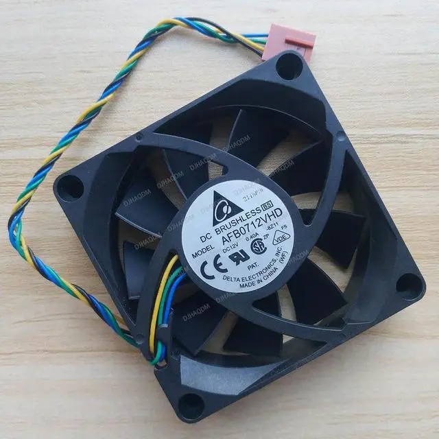 Alt view image 7 of 10 - Compatible for Delta AFB0712VHD 12V 0.4A 7cm 7020 4-Wire Cooling Fan