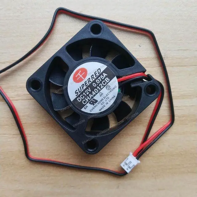 Alt view image 7 of 10 - Compatible for SUPERRED CHA4012CB 12V 0.075A 40x40x10mm 4010 2-Wire Cooling Fan