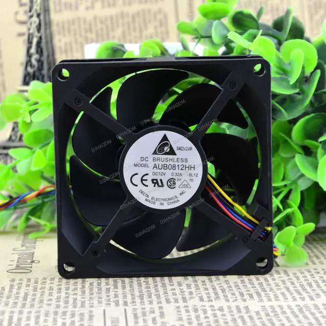 Alt view image 6 of 6 - Compatible for Delta AUB0812HH 12V 0.32A 8cm 8025 4-Wire Cooling Fan