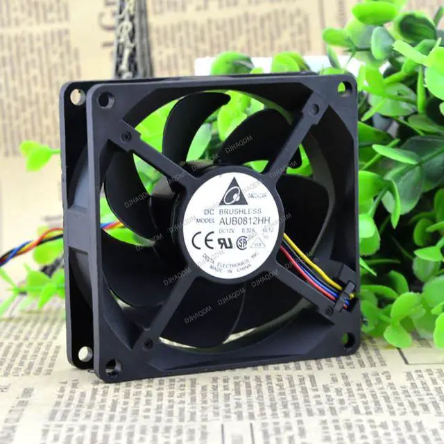 Alt view image 5 of 6 - Compatible for Delta AUB0812HH 12V 0.32A 8cm 8025 4-Wire Cooling Fan