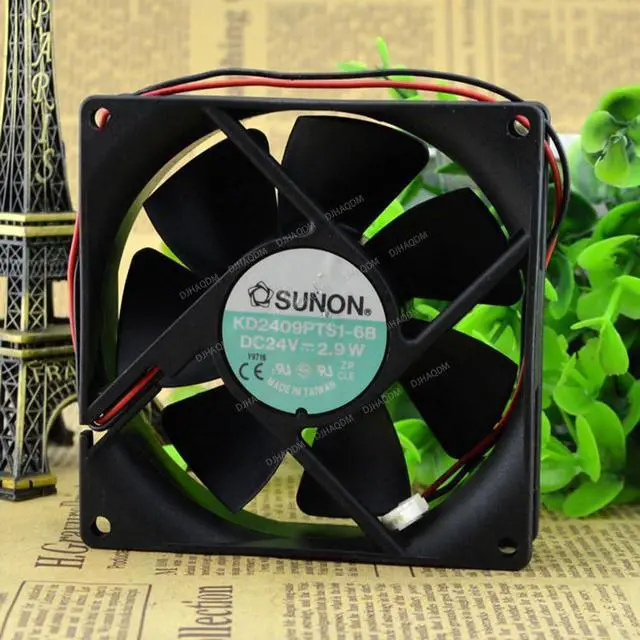 Alt view image 6 of 10 - Compatible for SUNON KD2409PTS1-6B 24V 2.9W 90x90x25 9025 2-Wire Cooling Fan