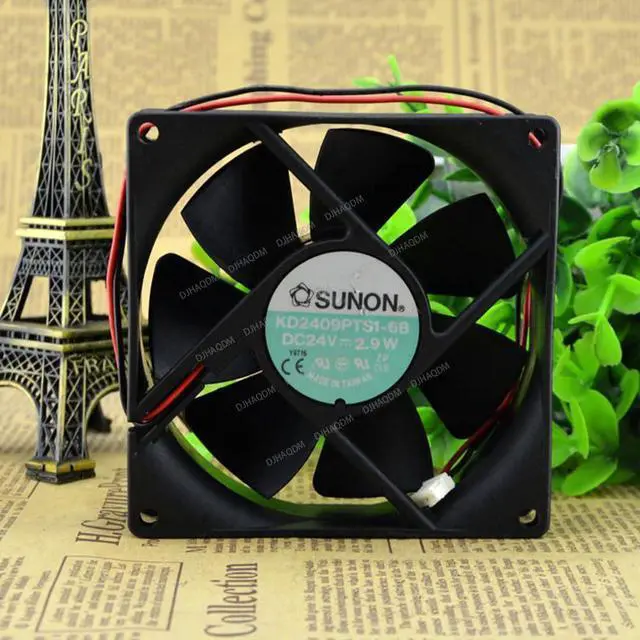 Alt view image 8 of 10 - Compatible for SUNON KD2409PTS1-6B 24V 2.9W 90x90x25 9025 2-Wire Cooling Fan