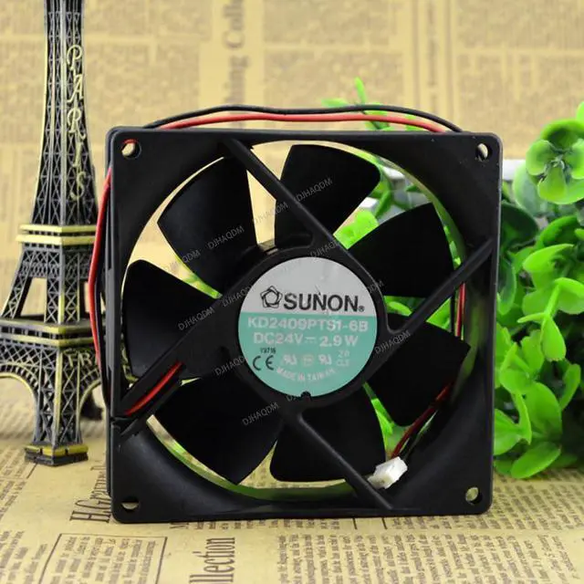 Alt view image 9 of 10 - Compatible for SUNON KD2409PTS1-6B 24V 2.9W 90x90x25 9025 2-Wire Cooling Fan