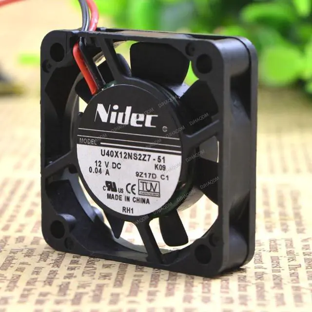 Alt view image 6 of 10 - Compatible for Nidec U40X12NS2Z7-51 12V 0.04A 4010 40x40x10mm 2-Wire Cooling Fan