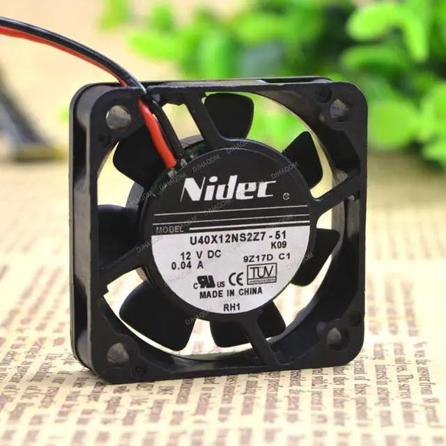 Alt view image 7 of 10 - Compatible for Nidec U40X12NS2Z7-51 12V 0.04A 4010 40x40x10mm 2-Wire Cooling Fan