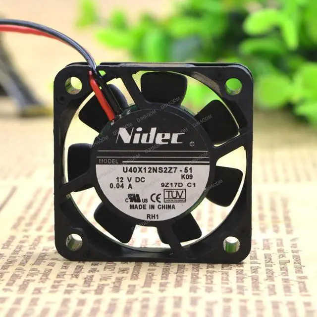 Alt view image 8 of 10 - Compatible for Nidec U40X12NS2Z7-51 12V 0.04A 4010 40x40x10mm 2-Wire Cooling Fan