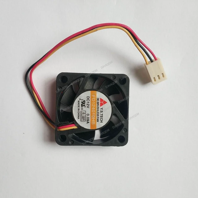 Alt view image 10 of 10 - Compatible for Y.S.TECH FD124010HB 12V 0.09A 4CM 4010 3-Wire Cooling Fan
