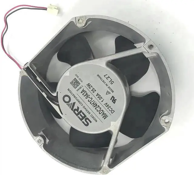 Alt view image 5 of 8 - Dedicated fan SERVO MADC24H7C-943 DC24V 1.05A 25.2W Inverter cooling fan 172*151*50MM 17CM 2-WIRE 2-pin