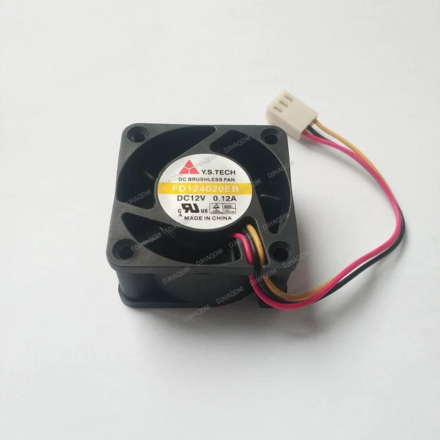 Alt view image 7 of 10 - Compatible for Y.S.TECH FD124020EB 12V 0.12A 4020 40x40x20mm 3-Wire Cooling Fan