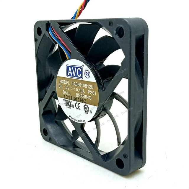 Alt view image 5 of 8 - Compatible for AVC DA06010B12U 12V 0.40A 6010 60x60x10mm PWM 4-Wire Cooling Fan