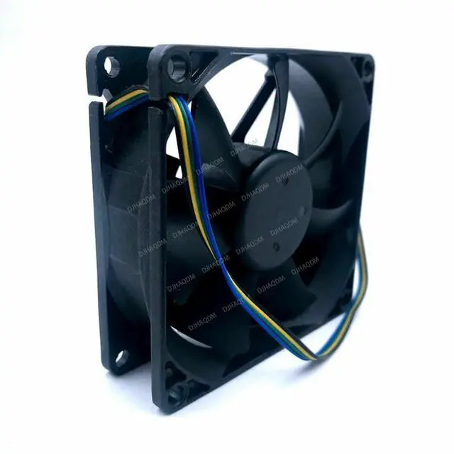 Alt view image 7 of 8 - Compatible for Everflow F128025SU 12V 0.4A 8025 80x80x25mm 4-Wire Cooling Fan