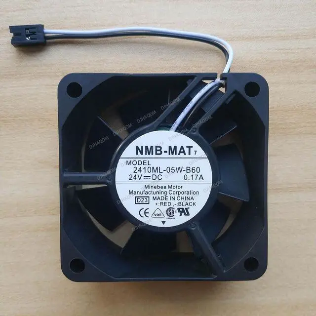 Alt view image 6 of 10 - Compatible for NMB 2410ML-05W-B60 24V 0.17A 6cm 6025 2-Wire Cooling Fan
