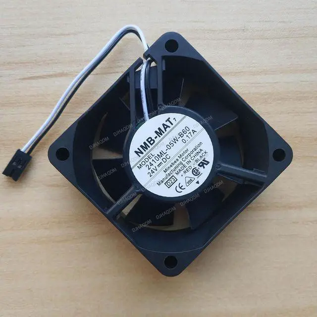 Alt view image 7 of 10 - Compatible for NMB 2410ML-05W-B60 24V 0.17A 6cm 6025 2-Wire Cooling Fan