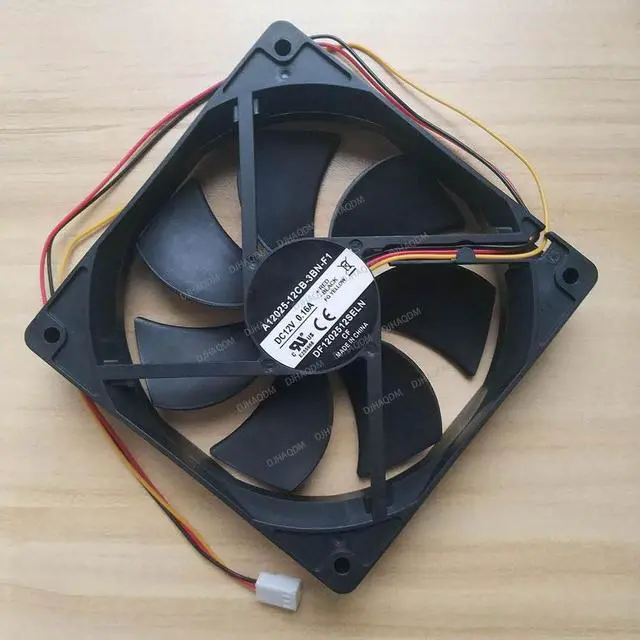 Alt view image 7 of 10 - Compatible for A12025-12CB-3BN-F1 12V 0.16A 120x120x25mm 12025 2-Wire Cooling Fan