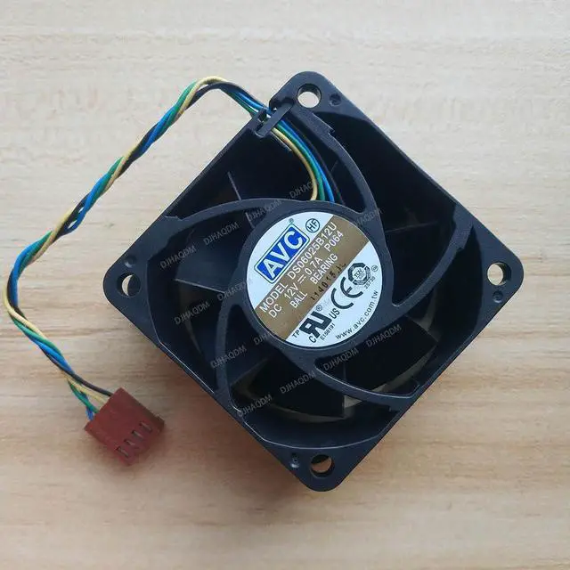 Alt view image 7 of 10 - Compatible for AVC DS06025B12U 12V 0.7A 60x60x25mm 4-Wire Cooling Fan
