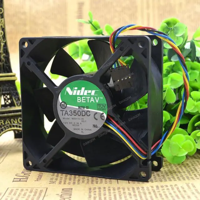 Alt view image 6 of 10 - Compatible for NIDEC TA350DC M35172-35 12V 0.55A 9032 4-Wire Cooling Fan