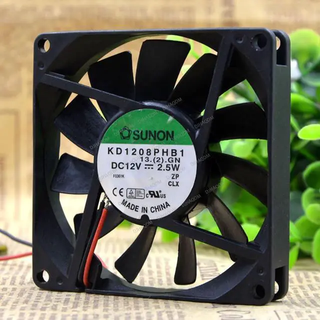 Alt view image 6 of 10 - Compatible for SUNON KD1208PHB1 12V 2.5W 8015 80x80x15mm 2-Wire Cooling Fan