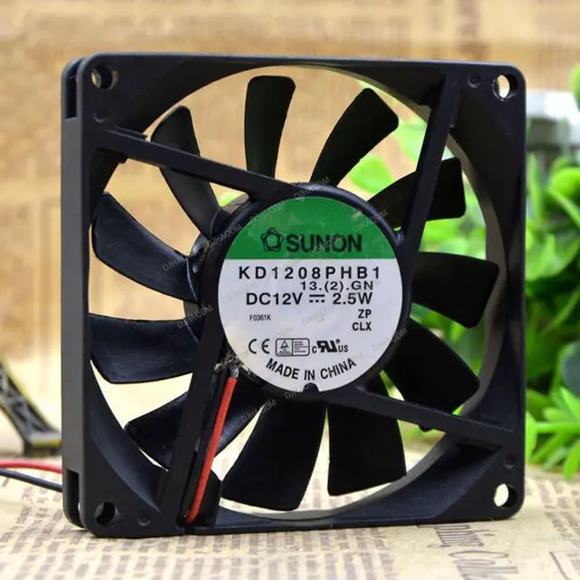 Alt view image 8 of 10 - Compatible for SUNON KD1208PHB1 12V 2.5W 8015 80x80x15mm 2-Wire Cooling Fan