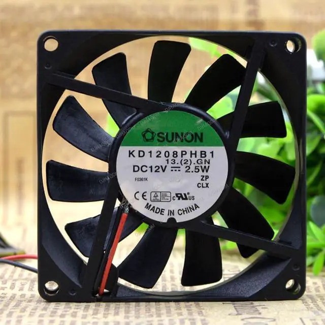 Alt view image 7 of 10 - Compatible for SUNON KD1208PHB1 12V 2.5W 8015 80x80x15mm 2-Wire Cooling Fan