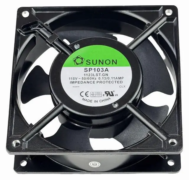 Alt view image 14 of 14 - for SUNON SP103A 1123LST.GN Cooling Fan,115V 50/60Hz 0.13/0.11AMP 12038 120×38mm Dual Ball Bearing Cooling Fan,2300RPM 2-pin Connector