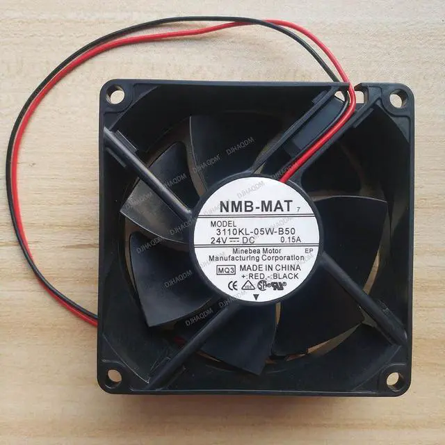 Alt view image 6 of 10 - Compatible for NMB-MAT 3110KL-05W-B50 24V 0.15A 8025 8cm 2-Wire Cooling Fan
