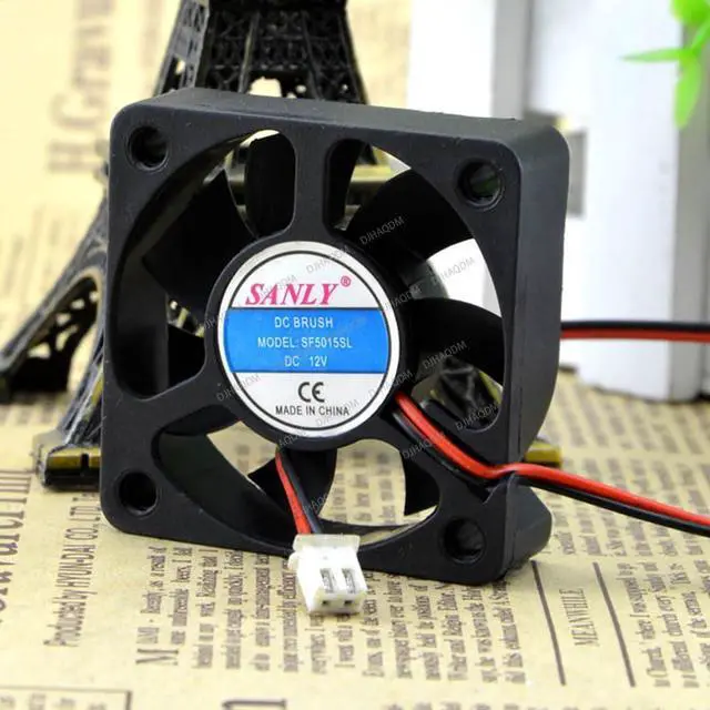 Alt view image 6 of 10 - Compatible for SANLY SF5015SL 12V 5015 50x50x15mm 2-Wire Cooling Fan