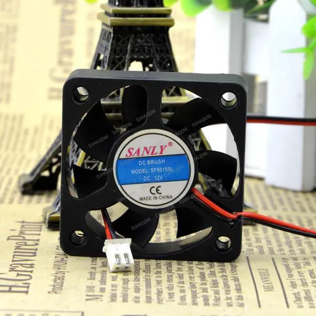 Alt view image 8 of 10 - Compatible for SANLY SF5015SL 12V 5015 50x50x15mm 2-Wire Cooling Fan