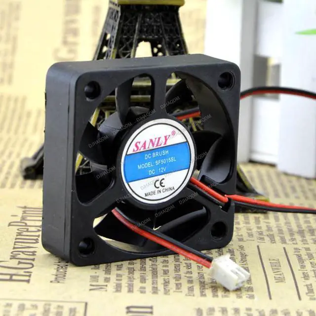 Alt view image 7 of 10 - Compatible for SANLY SF5015SL 12V 5015 50x50x15mm 2-Wire Cooling Fan
