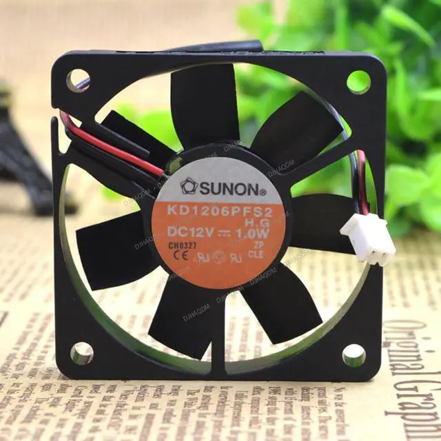 Alt view image 7 of 10 - Compatible for SUNON KD1206PFS2 12V 1.0W 60x60x10mm 6010 2-Wire Cooling Fan