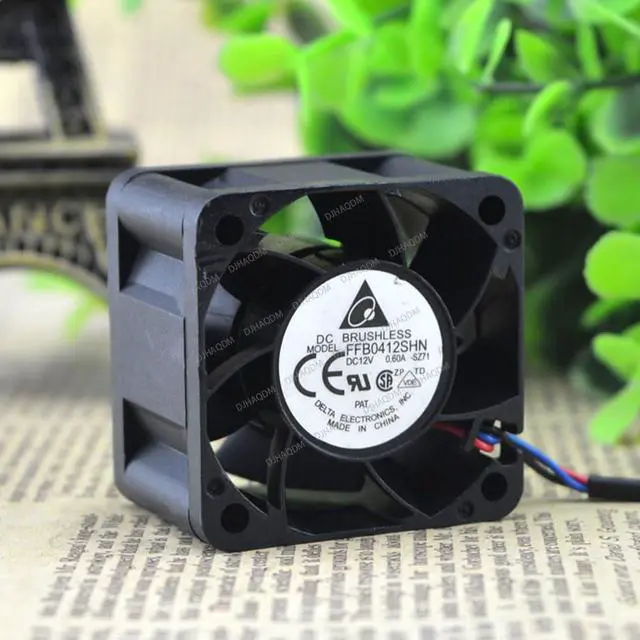 Alt view image 8 of 10 - Compatible for Delta FFB0412SHN 12V 0.6A 4cm 4028 3-Wire Cooling Fan