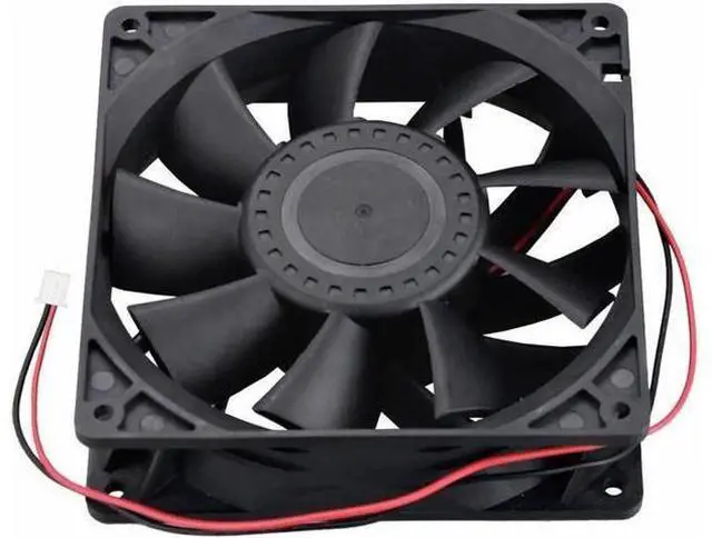 Alt view image 6 of 8 - DC 12V 24V Cooling Fan 14cm 140mm 14038 140x140x38mm Quiet Brushless Axial Dual Ball Cooling Fan 14038 Fan Grill Net