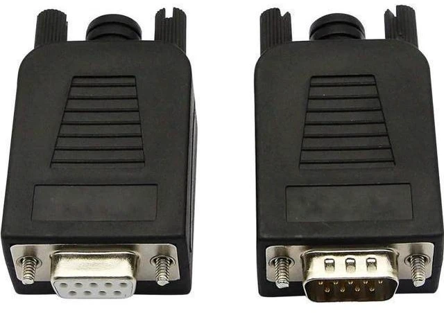 Alt view image 14 of 14 - Aomoproing DB9 Connector Adapter RS232 Serial Port D-SUB Adapter Plate Breakout Board Solder-Free (1-Pair Male+Female with Screwdriver, White Rubber Core)