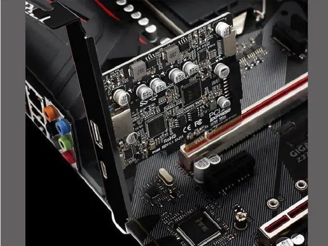 Alt view image 10 of 14 - PCIE to USB 3.2 Gen 2 Expansion Card 10Gbps, PCIe Express Controller Card with USB-A, USB-C, Internal Type-E & 19/20Pin Header for PC Front Panel
