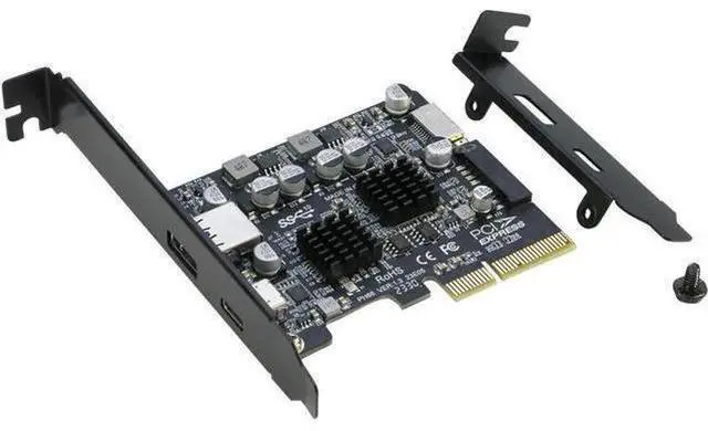 Alt view image 13 of 14 - PCIE to USB 3.2 Gen 2 Expansion Card 10Gbps, PCIe Express Controller Card with USB-A, USB-C, Internal Type-E & 19/20Pin Header for PC Front Panel
