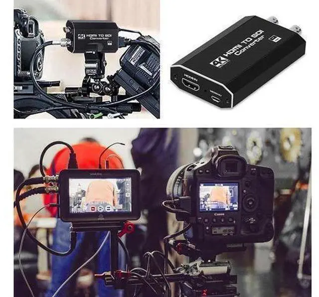 Alt view image 12 of 14 - HDMI to Dual AHD Converter Adapter, with AHD Loopout 500M Repeater, HDMI to AHD Video Adapter for AHD DVR NVR Video Recorder