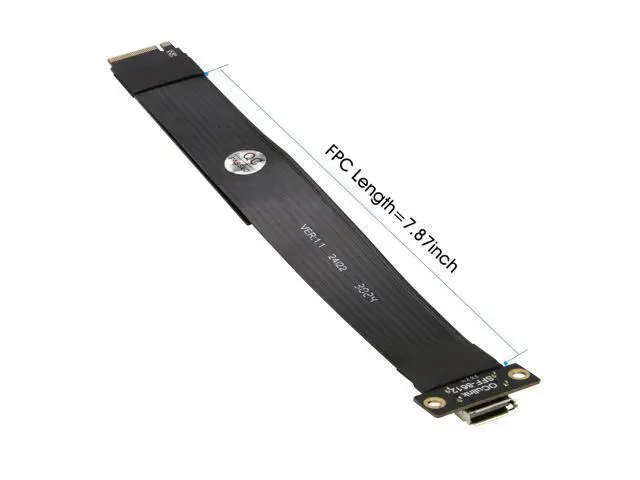 Alt view image 13 of 14 - NVMe to Oculink Adapter (20cm), M.2 NVMe PCIe 4.0 x4 to OCuLink SFF-8611 4i Host Adapter Speed up to 64Gbps for eGPU and SSD