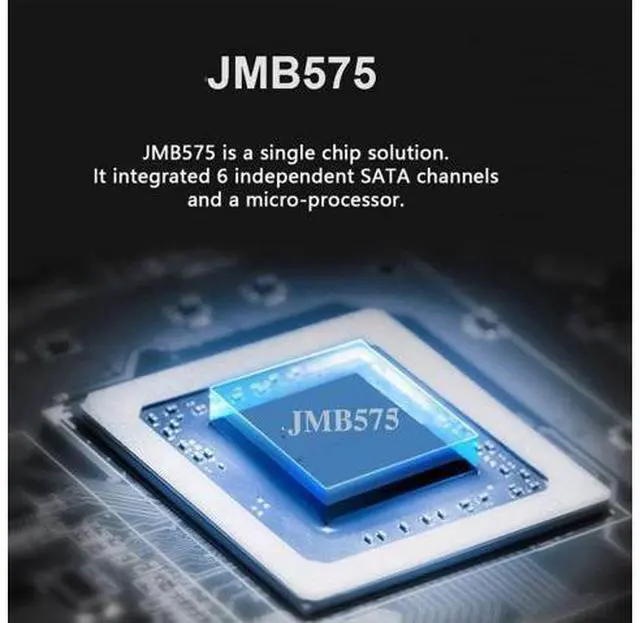 Alt view image 11 of 14 - 5 Ports M.2 to SATA Adapter, B+M Key NGFF 1 to 5 SATA 3.0 Port Expansion Card with JMB575 Chip/LED Indicator