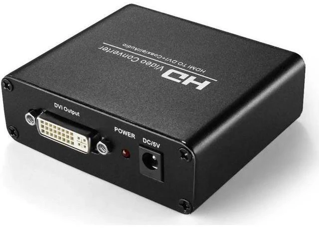 Alt view image 8 of 10 - to DVI Converter with Audio Out HDMI to DVI Video Audio Adapter Sound Splitter to 3.5mm AUX Auxiliary / 2 RCA Stereo & Coaxial Output Jack Connector Plug, 1080P 720P, 5.1 & 2 Channel