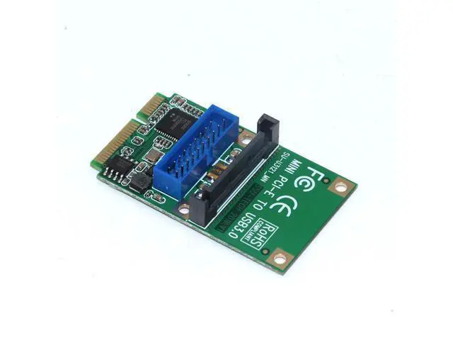 Alt view image 14 of 14 - Mini PCI-E to USB 3.0 Adapter Card MINI PCI Express to 19-Pin / 20pin USB3.0 Expansion Card 15pin SATA Power Port for Desktop PC