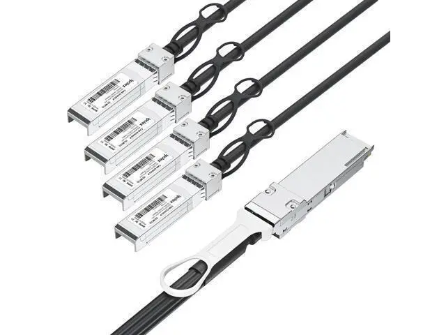Alt view image 9 of 14 - ipolex 40G QSFP+ to 4x10G SFP+ Breakout DAC Twinax Cable for Cisco QSFP-4SFP10G-CU1M, 1-Meter(3.3ft), 40GBASE-CR4 Direct Attach Copper(DAC) Passive Copper Cable, for Cisco, Ubiquiti and More