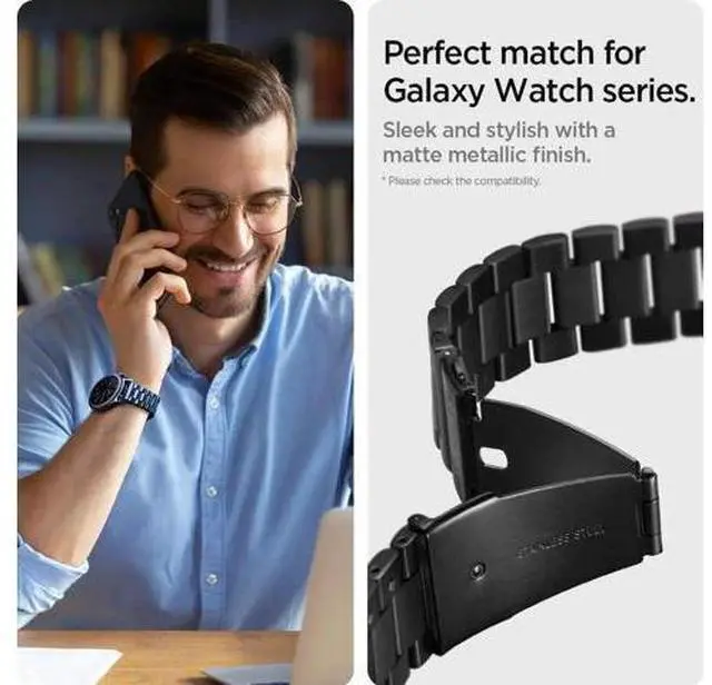 Alt view image 8 of 12 - For Samsung Galaxy Watch 3 45mm Band Strap (2020) / Galaxy Watch 46mm Band (2018) / OnePlus Watch Band / Gear S3 Frontier Band / S3 Classic Band Strap