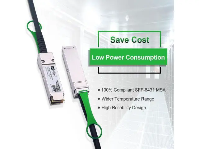 Alt view image 10 of 12 - H!Fiber 40Gb QSFP+ DAC Cable, 40GBASE-CR4, QSFP+ to QSFP+ Passive Direct Attach Copper Twinax Cable for Cisco QSFP-H40G-CU3M, Meraki MA-CBL-40G-3M, Mikrotik, Open Switch Devices, 3 Meter (9.8ft)