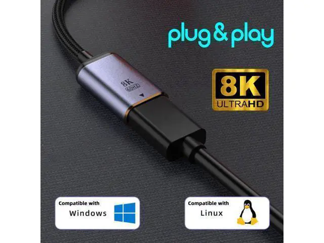 Alt view image 11 of 12 - USB C to HDMI Cable,USB Type C Female Input to HDMI Male Output HDTV Cable 8K@60hz 4K@120hz for Tablet Phone Laptop