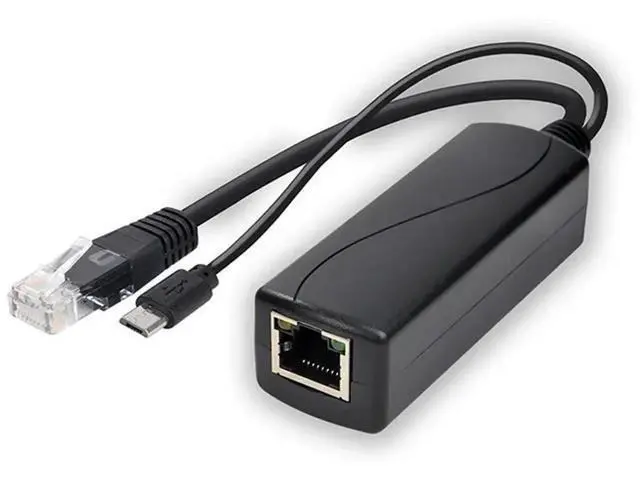 Alt view image 6 of 8 - 12-Pack 5V Poe Splitter, 48V To 5V 2.4A Adapter With Micro-USB Plug, For IP Camera,Tablets,For Raspberry Pi And More