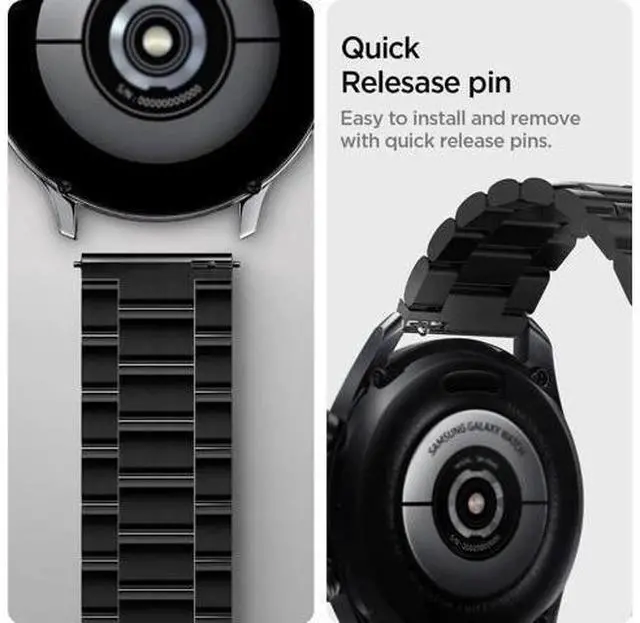 Alt view image 12 of 12 - For Samsung Galaxy Watch 3 45mm Band Strap (2020) / Galaxy Watch 46mm Band (2018) / OnePlus Watch Band / Gear S3 Frontier Band / S3 Classic Band Strap